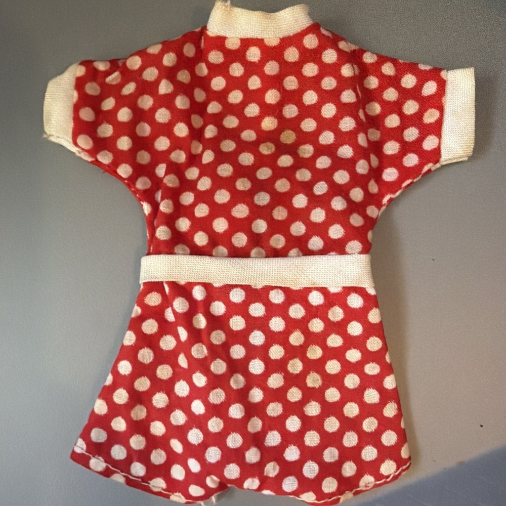 Vintage Tammy Doll Clothes Clone Outfit Red White Polka Dot Romper Randy Fab Lu?